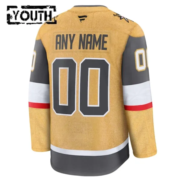 Fanatics Vegas Golden Knights Lasten Pelipaita 2024-2025 Koti Premium ( Omalla Nimellä )