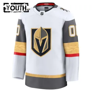 Fanatics Vegas Golden Knights Lasten Pelipaita 2024-2025 Vieras Premium Valkoinen ( Omalla Nimellä )