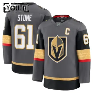 Fanatics Vegas Golden Knights Mark Stone Lasten Pelipaita 2024-2025 Kolmos Premium Harmaa