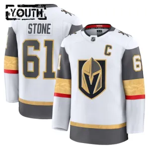 Fanatics Vegas Golden Knights Mark Stone Lasten Pelipaita 2024-2025 Vieras Premium Valkoinen