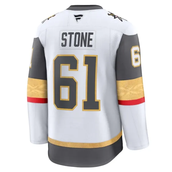 Fanatics Vegas Golden Knights Mark Stone Pelipaita 2024-2025 Vieras Premium Valkoinen