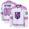 Fanatics Vegas Golden Knights Pelipaita 2024-2025 Hockey Fights Cancer Practice Valkoinen ( Omalla Nimellä )