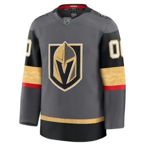 Fanatics Vegas Golden Knights Pelipaita 2024-2025 Kolmos Premium Harmaa ( Omalla Nimellä )