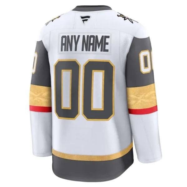 Fanatics Vegas Golden Knights Pelipaita 2024-2025 Vieras Premium Valkoinen ( Omalla Nimellä )