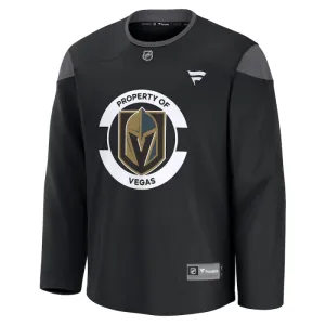 Fanatics Vegas Golden Knights Team Pelipaita 2024-2025 Practice Musta ( Omalla Nimellä )