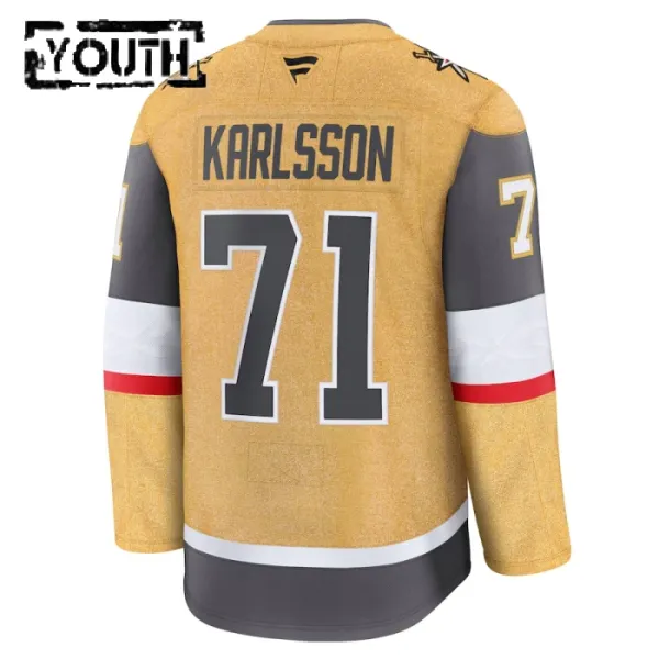 Fanatics Vegas Golden Knights William Karlsson Lasten Pelipaita 2024-2025 Koti Premium