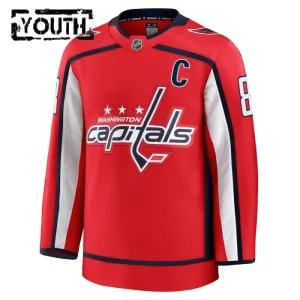 Fanatics Washington Capitals Alexander Ovechkin Lasten Pelipaita 2024-2025 Koti Premium Punainen