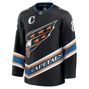 Fanatics Washington Capitals Alexander Ovechkin Pelipaita 2024-2025 Kolmos Premium Musta
