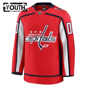 Fanatics Washington Capitals Lasten Pelipaita 2024-2025 Koti Premium Punainen ( Omalla Nimellä )
