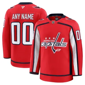 Fanatics Washington Capitals Pelipaita 2024-2025 Koti Premium Punainen ( Omalla Nimellä )