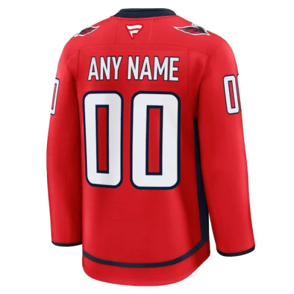 Fanatics Washington Capitals Pelipaita 2024-2025 Koti Premium Punainen ( Omalla Nimellä )