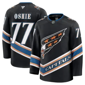 Fanatics Washington Capitals TJ Oshie Pelipaita 2024-2025 Kolmos Premium Musta