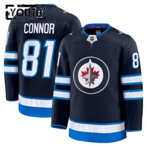 Fanatics Winnipeg Jets Kyle Connor Lasten Pelipaita 2024-2025 Koti Premium Navy