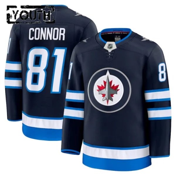 Fanatics Winnipeg Jets Kyle Connor Lasten Pelipaita 2024-2025 Koti Premium Navy Fanatics Winnipeg Jets Kyle Connor Lasten Pelipaita 2024-2025 Koti Premium Navy