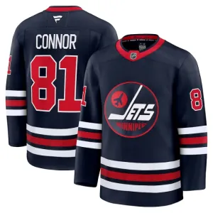 Fanatics Winnipeg Jets Kyle Connor Pelipaita 2024-2025 Kolmos Premium Musta