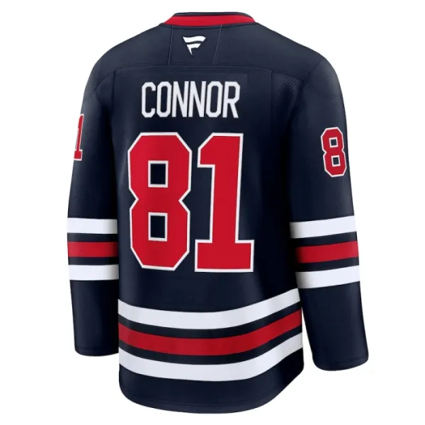 Fanatics Winnipeg Jets Kyle Connor Pelipaita 2024-2025 Kolmos Premium Musta