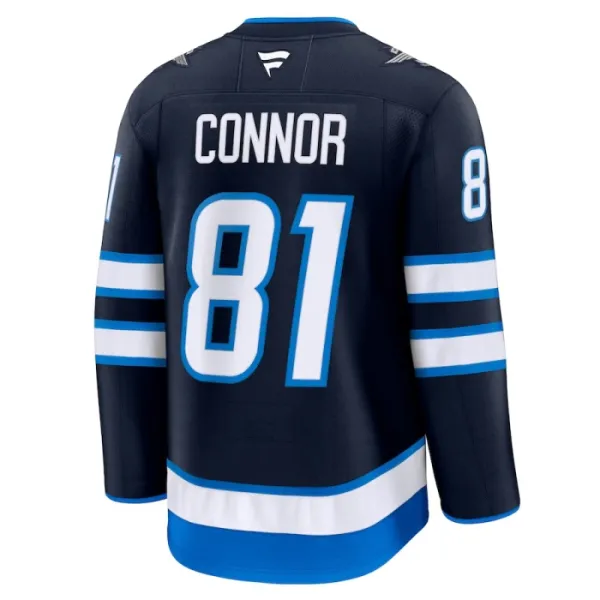 Fanatics Winnipeg Jets Kyle Connor Pelipaita 2024-2025 Koti Premium Navy