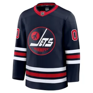 Fanatics Winnipeg Jets Pelipaita 2024-2025 Kolmos Premium Musta ( Omalla Nimellä )