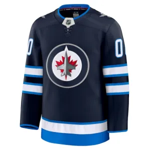 Fanatics Winnipeg Jets Pelipaita 2024-2025 Koti Premium Navy ( Omalla Nimellä )