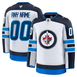 Fanatics Winnipeg Jets Pelipaita 2024-2025 Vieras Premium Valkoinen ( Omalla Nimellä )