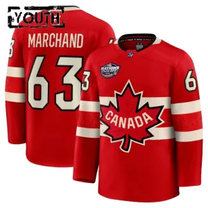 Fanatics Kanada 4 Nations Face Off Brad Marchand Lasten Pelipaita 2025 Premium Punainen