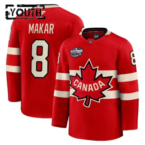 Fanatics Kanada 4 Nations Face Off Cale Makar Lasten Pelipaita 2025 Premium Punainen Fanatics Kanada 4 Nations Face Off Cale Makar Lasten Pelipaita 2025 Premium Punainen
