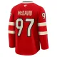 Fanatics Kanada 4 Nations Face Off Connor McDavid Pelipaita 2025 Premium Punainen