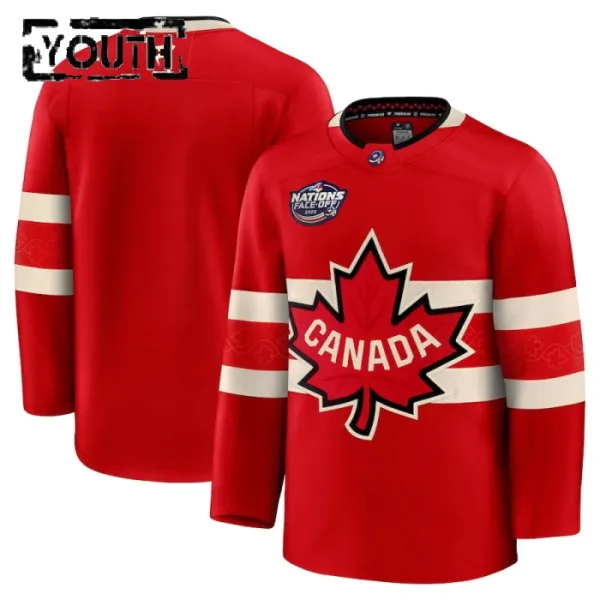 Fanatics Kanada 4 Nations Face Off Lasten Pelipaita 2025 Premium Punainen ( Omalla Nimellä ) Fanatics Kanada 4 Nations Face Off Lasten Pelipaita 2025 Premium Punainen ( Omalla Nimellä )