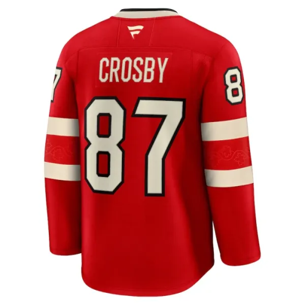 Fanatics Kanada 4 Nations Face Off Sidney Crosby Pelipaita 2025 Premium Punainen