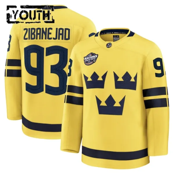 Fanatics Ruotsi 4 Nations Face Off Mika Zibanejad Lasten Pelipaita 2025 Premium Keltainen Fanatics Ruotsi 4 Nations Face Off Mika Zibanejad Lasten Pelipaita 2025 Premium Keltainen