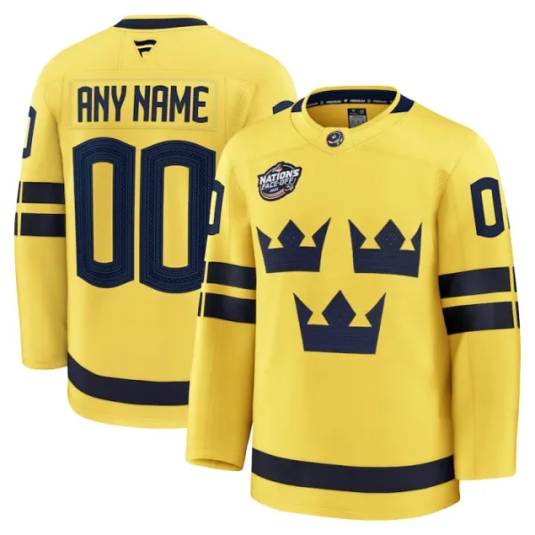 Fanatics Ruotsi 4 Nations Face Off Pelipaita 2025 Premium Keltainen ( Omalla Nimellä ) Fanatics Ruotsi 4 Nations Face Off Pelipaita 2025 Premium Keltainen ( Omalla Nimellä )