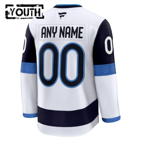 Fanatics Suomi 4 Nations Face Off Lasten Pelipaita 2025 Premium Valkoinen ( Omalla Nimellä )