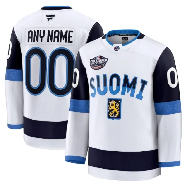 Fanatics Suomi 4 Nations Face Off Pelipaita 2025 Premium Valkoinen ( Omalla Nimellä ) Fanatics Suomi 4 Nations Face Off Pelipaita 2025 Premium Valkoinen ( Omalla Nimellä )