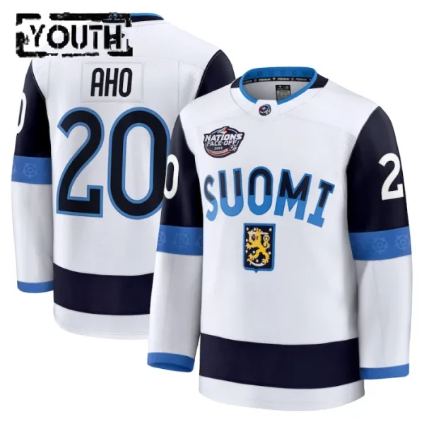 Fanatics Suomi 4 Nations Face Off Sebastian Aho Lasten Pelipaita 2025 Premium Valkoinen Fanatics Suomi 4 Nations Face Off Sebastian Aho Lasten Pelipaita 2025 Premium Valkoinen