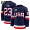 Fanatics USA 4 Nations Face Off Adam Fox Lasten Pelipaita 2025 Premium Navy