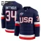 Fanatics USA 4 Nations Face Off Auston Matthews Lasten Pelipaita 2025 Premium Navy