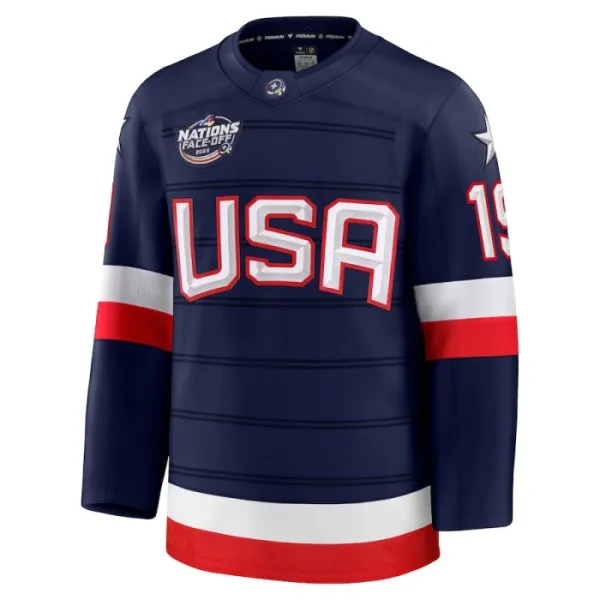 Fanatics USA 4 Nations Face Off Matthew Tkachuk Pelipaita 2025 Premium Navy