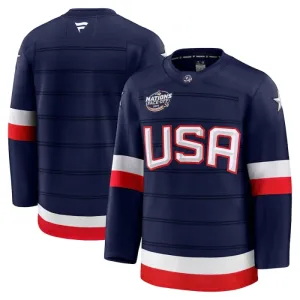 Fanatics USA 4 Nations Face Off Pelipaita 2025 Premium Navy ( Omalla Nimellä )
